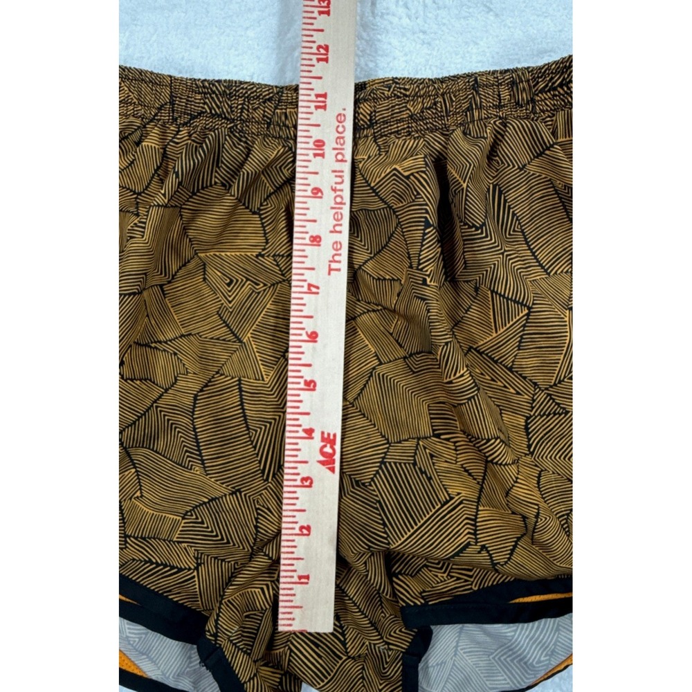 Nike Dri-FIT Tempo Womens Small Orange Black Prism Print Running Shorts - Picture 10 of 11